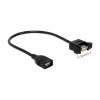 USB-kaapeli DeLOCK 0,25 m 2xUSB2.0-A