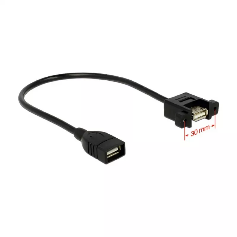 USB-kaapeli DeLOCK 0,25 m 2xUSB2.0-A