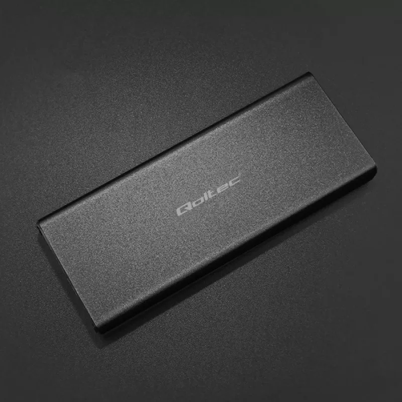 M.2 SATA SSD-kotelo QOLTEC 51854 USB 3.0 työkaluton