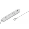 Älykäs jatkojohto Denver SHP-300U 3 AC-pistorasiaa tyyppi E 4 valkoinen