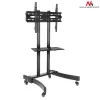 Maclean MC-739 ammattimainen televisiovaunu pyörillä, 32-65 tuumaa (165,1 cm), enintään 40 kg, VESA enintään 400x600, musta