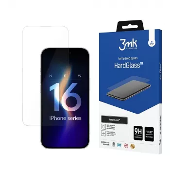 3MK HardGlass Clear näytönsuojakalvo Apple iPhone 16 Pro iskunkestävä naarmuuntumaton