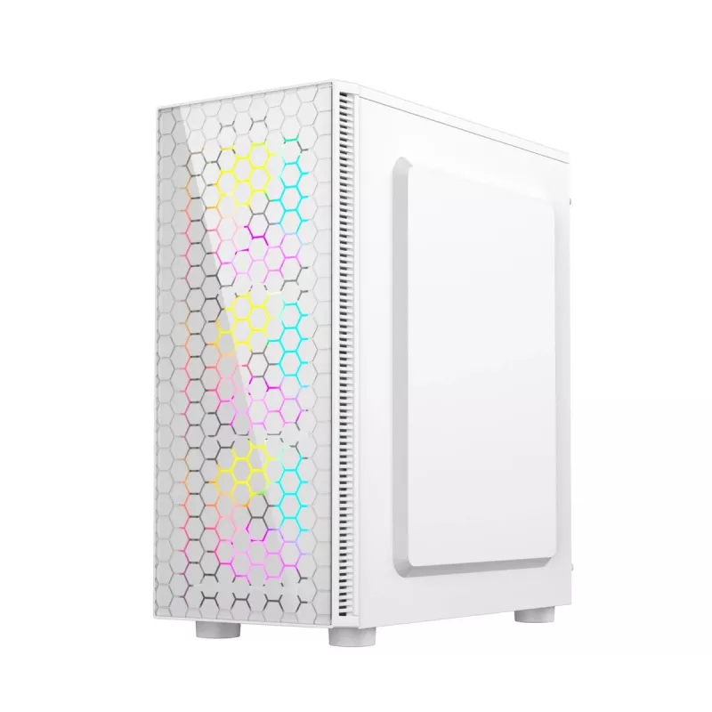 Tietokonekotelo Gaming Fornax 500, valkoinen