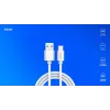 USB 2.0 -kaapeli SAVIO CL-168, USB A (uros) - USB C (uros), 3 m, valkoinen