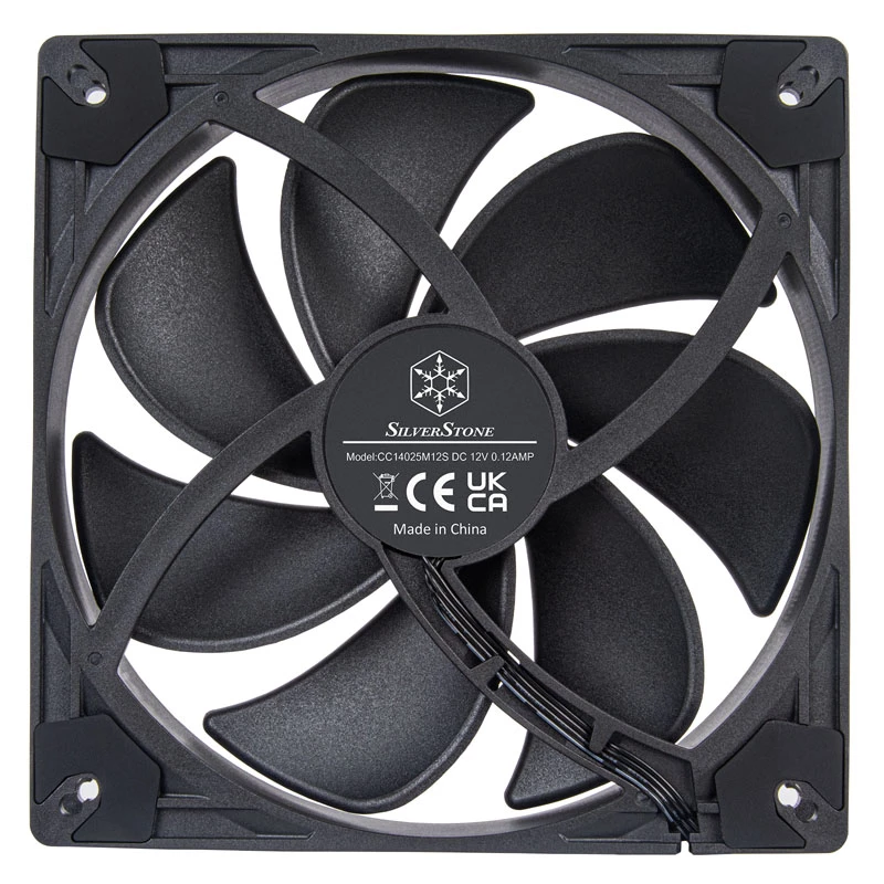 SilverStone VISTA SST-VS140B 140 mm PWM-kotelotuuletin - musta