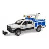 Auto Dodge RAM 2500 Service pyörivällä valolla ja nosturilla BRUDER 02509