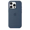 Silikonikotelo MagSafe-yhteensopiva iPhone 16 Pro - denim