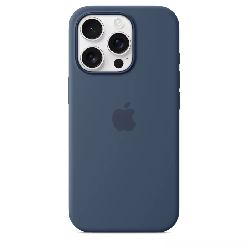 Silikonikotelo MagSafe-yhteensopiva iPhone 16 Pro - denim