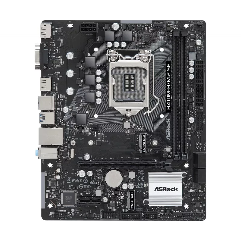 ASRock H410M-H/M.2 SE emolevy Intel H410 LGA 1200 micro ATX