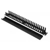 Extralink EX.9700 1U 19" kaapelinhallintapaneeli metallikannella, musta