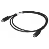 USB 2.0 USB-C-USB-C-kaapeli LANBERG CA-CMCM-10CU-0010-BK 1 m, musta, 480 Mbit/s, kullatut kontaktit