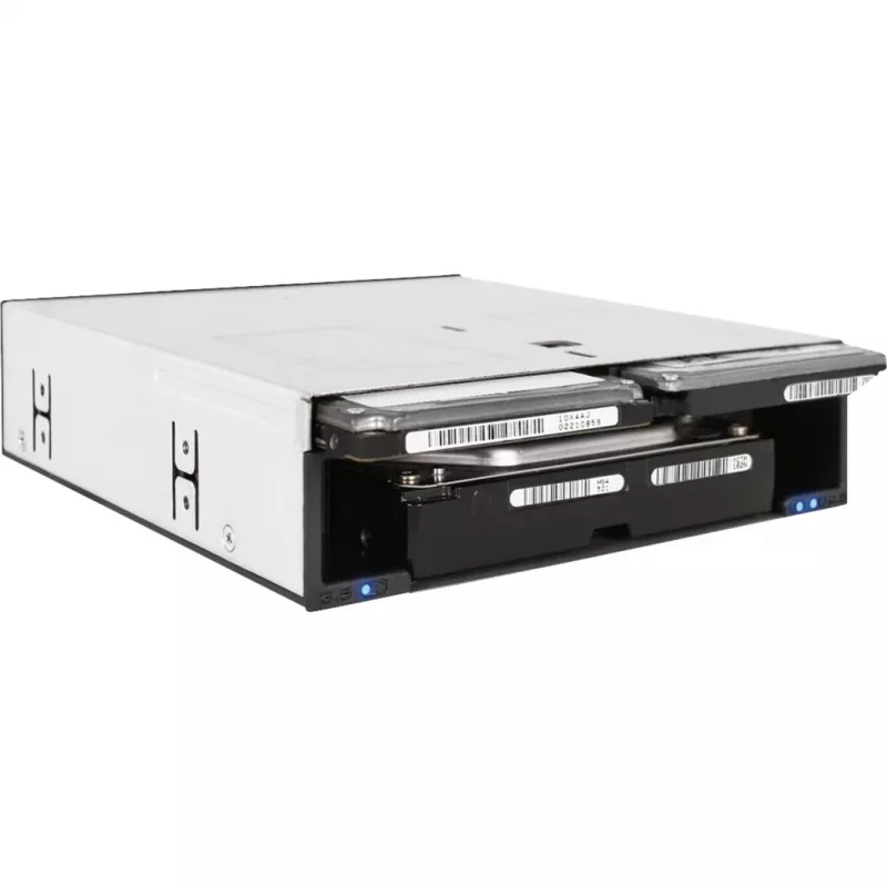 ICY DOCK flexiDOCK MB095SP-B - kotelo tallennusasemille - 2.5, 3.5 (6,4 cm, 8,9 cm) - musta, hopea (MB095SP-B)