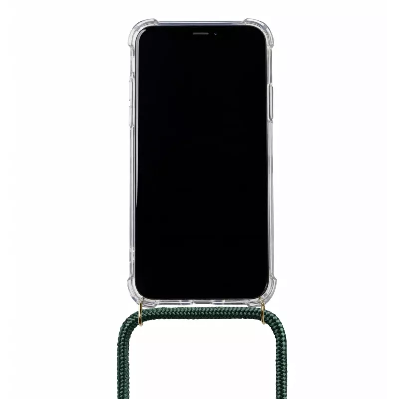 Puhelimen kaulaketju Lookabe loo014 iPhone XR – kulta-vihreä suojakotelo hihnalla