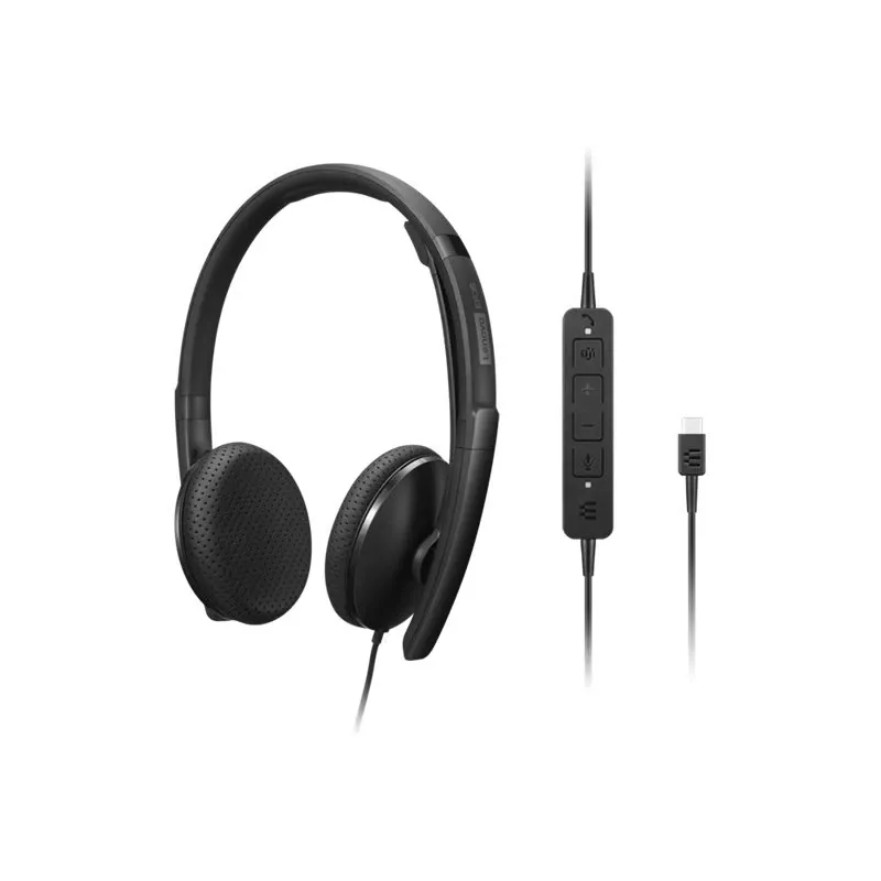 Lenovo 4XD1M45626 kuulokkeet/headset johdollinen panta USB Type-C musta