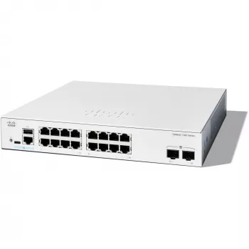 Hallittava kytkin Cisco Catalyst 1300-16T-2G — 16x Gigabit RJ-45, 2x 1GE SFP, L2/L3