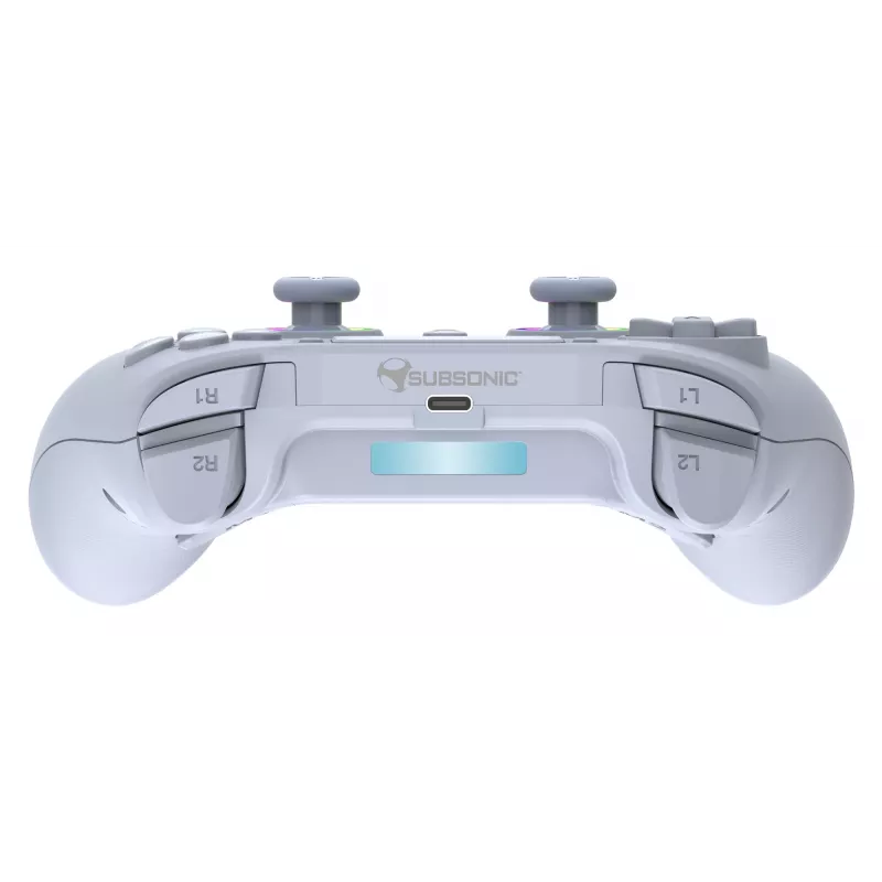 Langaton LED-ohjain SUBSONIC SA5639-2 — PS4:lle ja PC:lle, valkoinen, langaton yhteys