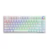 SAVIO PHENIX WHITE langaton mekaaninen näppäimistö, Gateron Red Pro, ABS