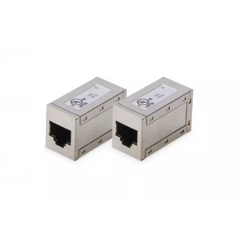 Digitus CAT 6 modulaarinen liitin, suojattu, 2 kpl, RJ-45, kultakontaktit, hopea