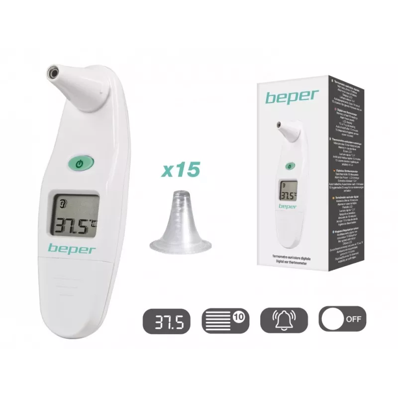 Digitaalinen kuumemittari Beper 40.102 — kehon lämpötilan mittaus 32–43 °C