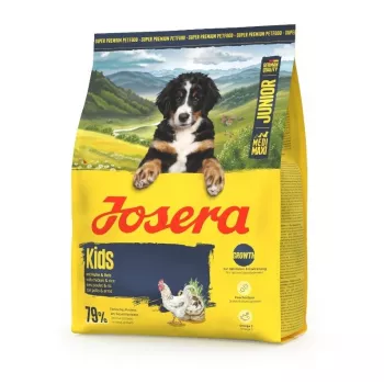 Kuivaruoka pennuille JOSERA Junior Food 3 kg — täysravinto kroketin muodossa, tasapainoiset ravintoaineet