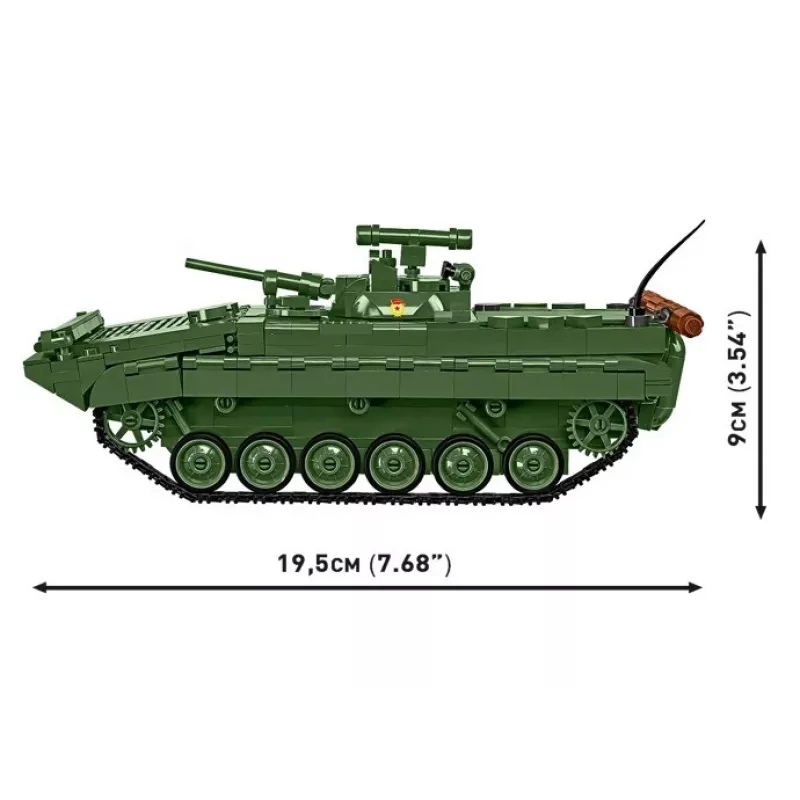 Rakennussarja Cobi Blocks BMP-1 758 osaa – mittakaavamalli rakennuspalikoilla