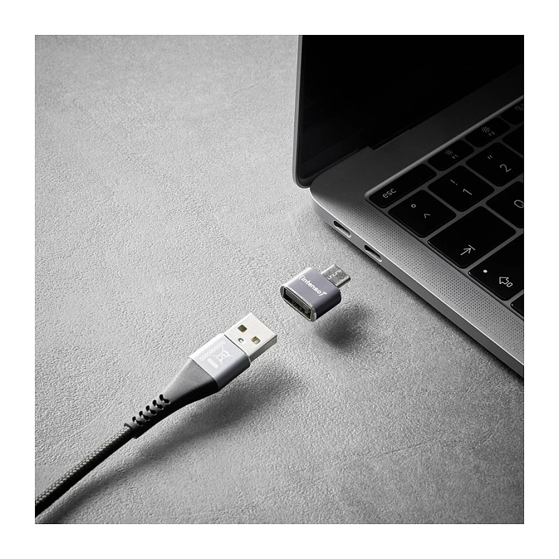 Intenso 3 kpl:n pakkaus USB-sovitin USB-A -> USB-C C480C alumiini