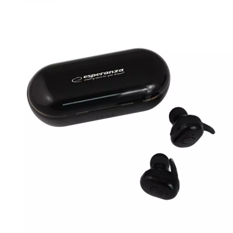 Esperanza TWS CARDERA kuulokkeet langaton nappikuulokkeet puhelut/musiikki Bluetooth musta