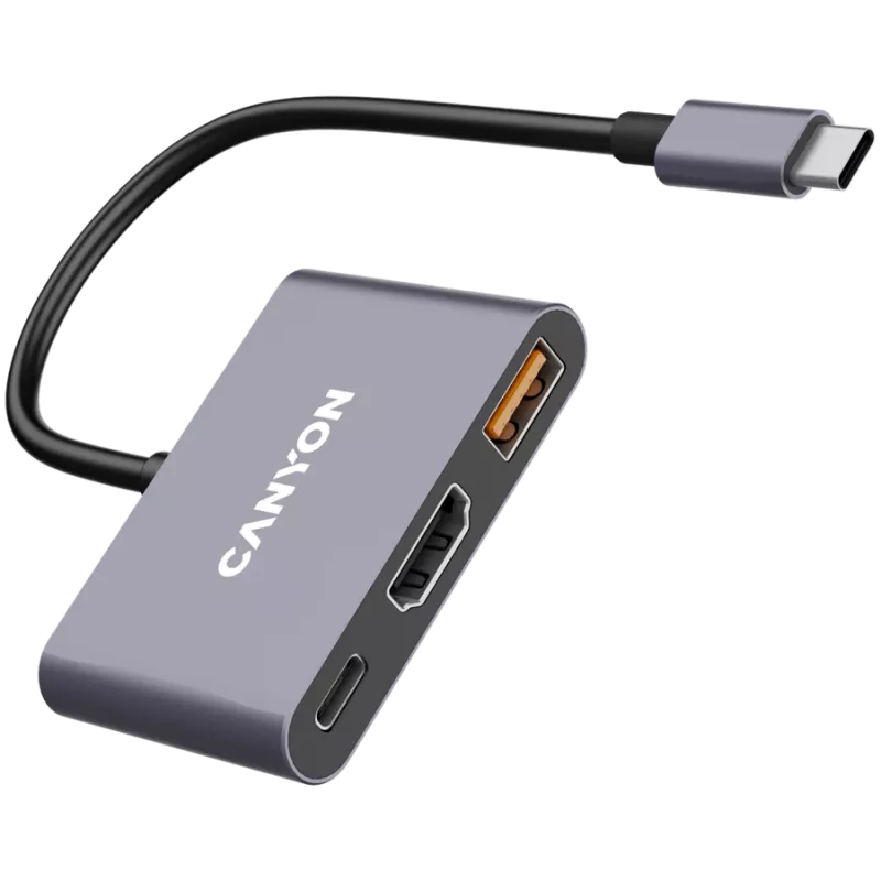Canyon DS-4 USB Type-C -keskitin 10000 Mbit/s HDMI USB 3.2 Gen 2