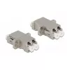 Kuituoptinen kytkin DeLOCK LC Duplex naaras LC Duplex naaras single-mode metalli
