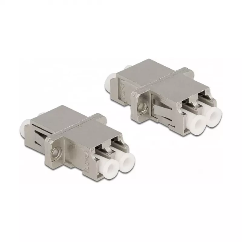 Kuituoptinen kytkin DeLOCK LC Duplex naaras LC Duplex naaras single-mode metalli