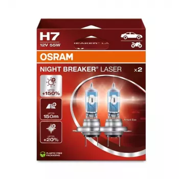 Osram Night Breaker Laser H7 12 V 55 W, 2 kpl