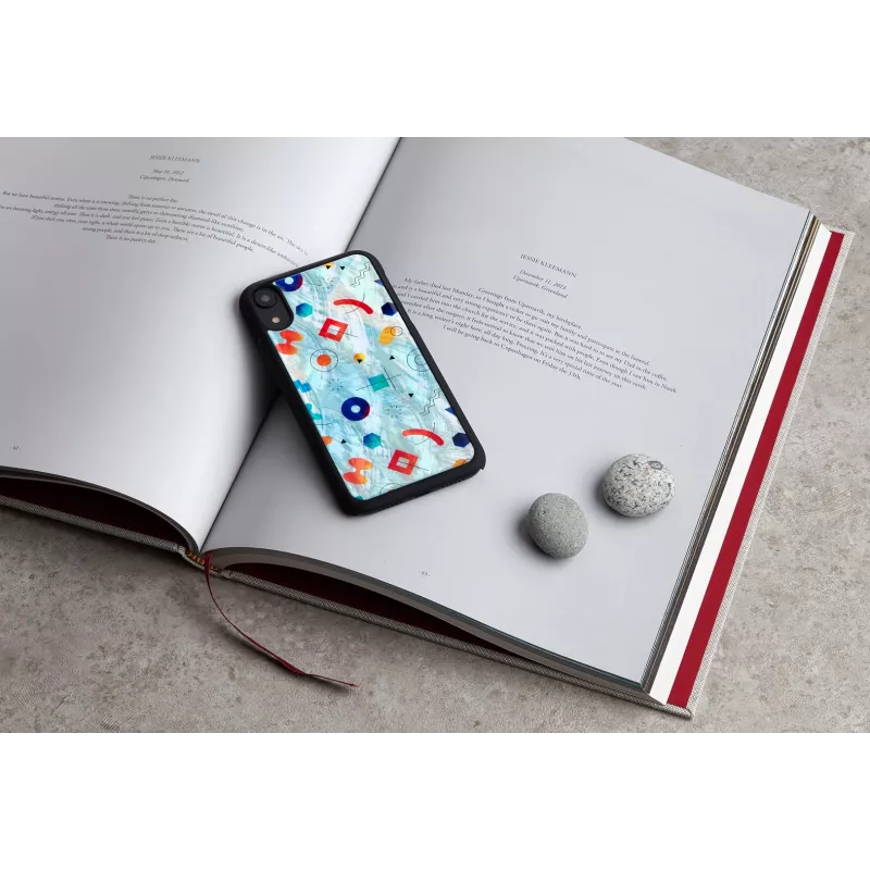 iKins suojakotelo iPhone XR – musta Poppin Rock -kuvio