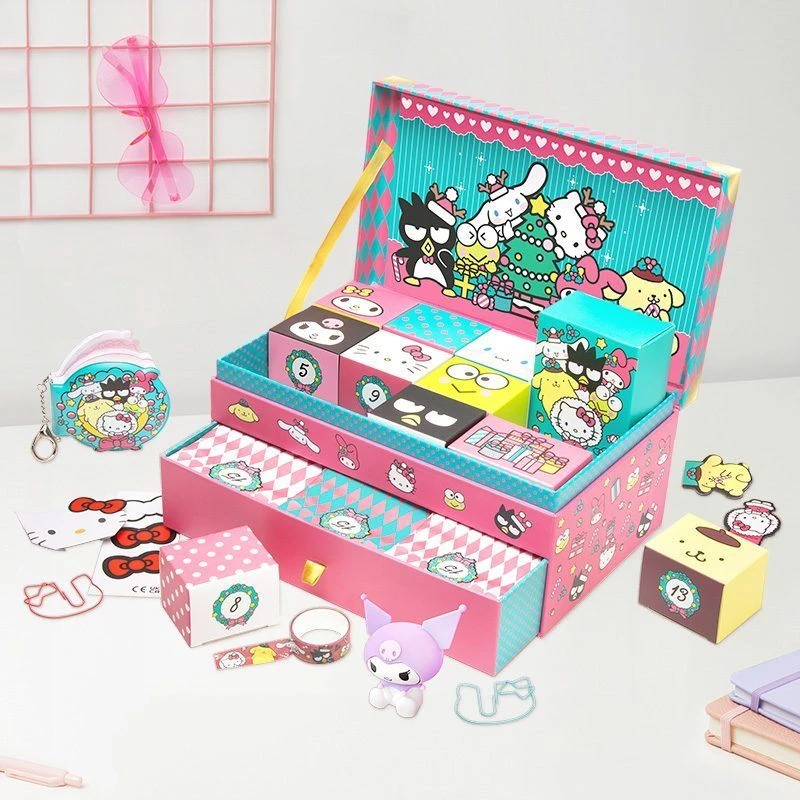 Säilytyslaatikko-joulukalenteri Paladone Hello Kitty malli PP15340HKF