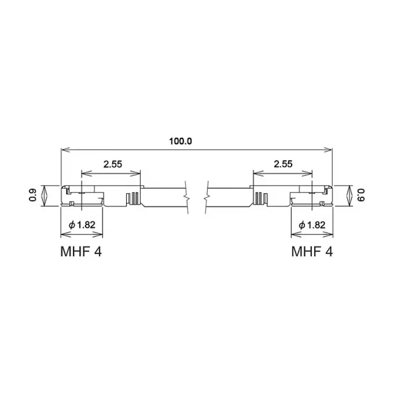 Koaksiaalikaapeli DeLOCK 89642 0,1 m MHF IV/ HSC MXHP32
