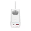 Virtalähdesovitin FIXED FIXCS65-1.5-WH 2× USB-C PD 65 W ja 2× USB-A-liitännöillä