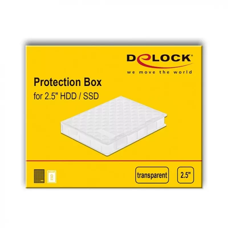 DeLOCK 18367 suojakotelo 2,5 tuuman HDD / SSD