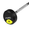 HMS GSL25 kiinteä käsipainotanko/kumipäällysteinen taittotanko 25 kg