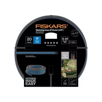 Puutarhaletku Fiskars 1027107 20 m maanpäällinen sininen harmaa