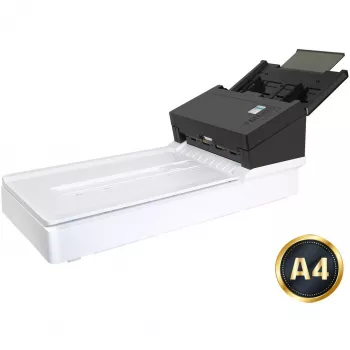 Avision ADF-skanneri AD360GF — A4 ADF, 600 x 1200 DPI, 100 arkin syöttö, CIS, Duplex, LCD, valkoinen