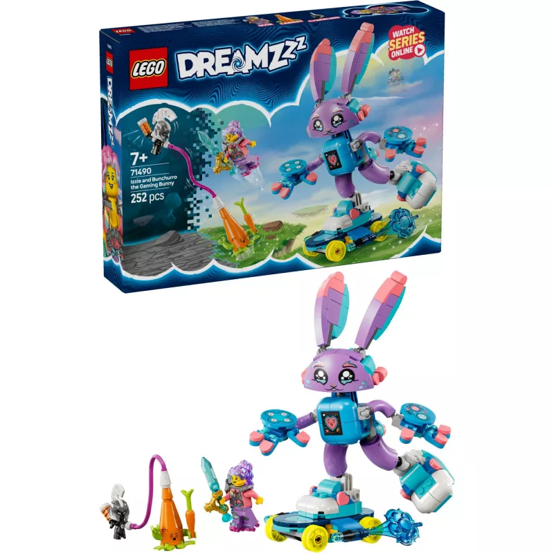 LEGO-rakennussarja LEGO 71490 Dreamzz Izzie ja Bunchurro Gaming Bunny – hahmoleikkisarja