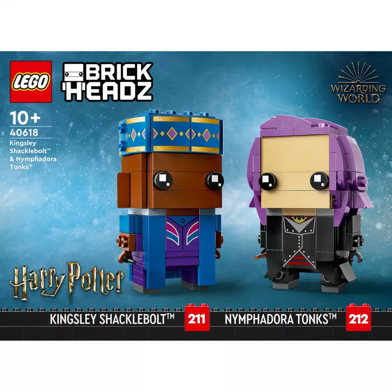 Lego Brickheadz Harry Potter 40618 Kingsley Shacklebolt ja Nymphadora Tonks