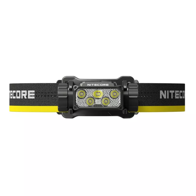 Nitecore HC70 UHE otsalamppu, 1600 lm, 6 LEDiä, IP68, USB-ladattava, alumiini, 172 g, musta
