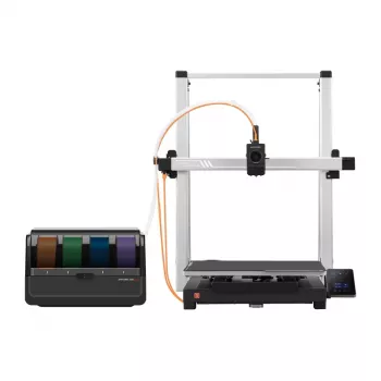 3D-tulostin AnyCubic Kobra 3 Max Combo — rakennustila 420×420×500 mm, PETG/PLA, max. suutinlämpötila 300°C, lämpöalusta 90°C, Wi-Fi