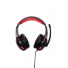 Langallinen pelikuuloke GEMBIRD GHS-U-5.1-01 — Over-Ear, 5.1-tuki, 20–20 000 Hz, 2 m kaapeli, punainen/musta
