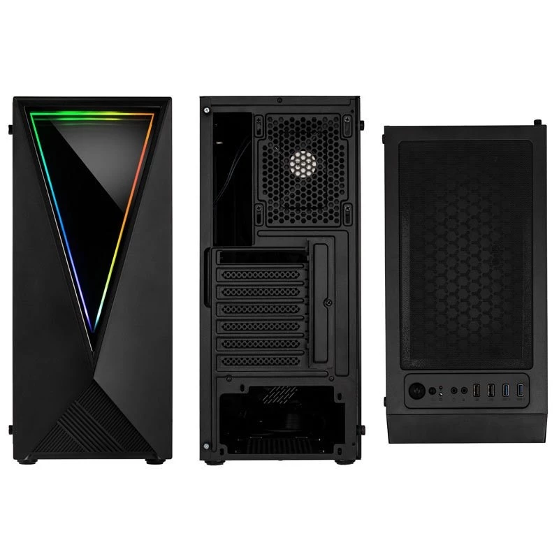 Kolink VOID RGB tietokonekotelo (tornimalli), musta, ikkunalla, LED-tuuletin, pölysuodatin