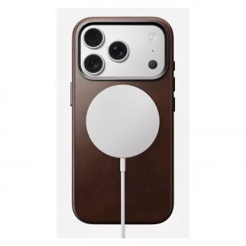 Puhelinkotelo Nomad Traditional Leather Case iPhone 17 Pro, nahka-mikrokuitu, sopii 6,3