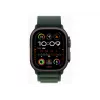 APPLE Watch Ultra 2 GPS + Cellular 49 mm Black Titanium -kotelo ja Dark Green Alpine Loop – Large