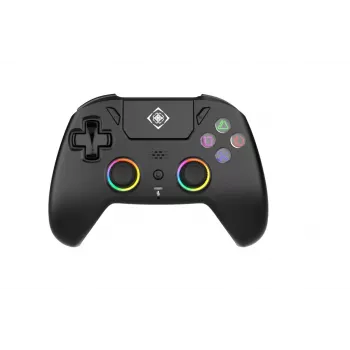 Langaton peliohjain DELTACO GAM-189 RGB Hall Effect musta — langaton, RGB-valaistus, Hall-ilmaisimet