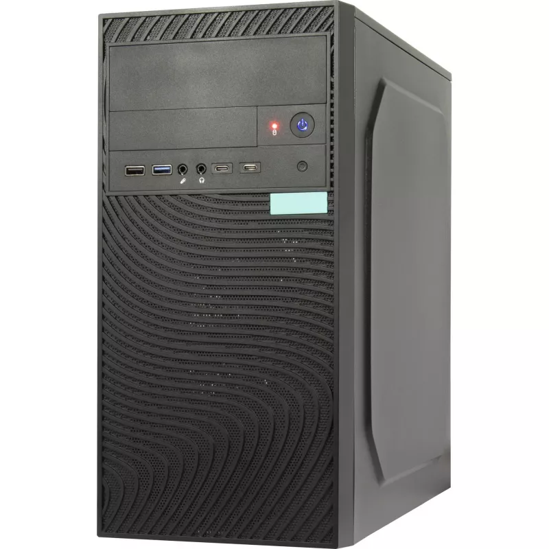 Tietokonekotelo Inter-Tech Case Micro IT-6516 Ripple musta