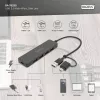 USB-keskitin, Digitus, DA-70235, 4 porttia, USB 3.2 Gen 1, Type-A ja Type-C, 12000 Mbit/s